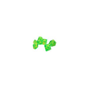 Munchkin Polyhedral Dice (7) Green/Yellow-SJG5545C