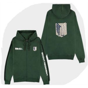 Attack on Titan - Men's Zipper Hoodie-HD373053ATT-XL