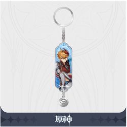 Genshin Impact - Character Drawing Card Metal Keychain: Tartaglia aka Childe-SAK32537