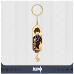 Genshin Impact - Character Drawing Card Metal Keychain: Zhongli-SAK34180