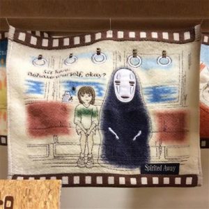 Mini Towel Celluloid Chihiro In The Train - Spirited Away-MARU-78026