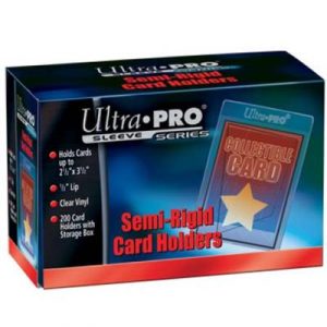 UP - Semi-Rigid Card Holders with 1/2" Lip (200 Card Holders)-81150