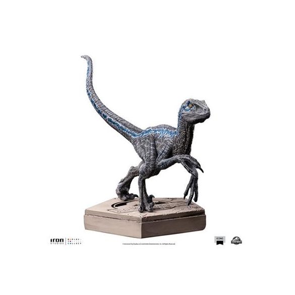 Jurassic World Icons - Velociraptor Blue Statue-UNIVJP75322-IC