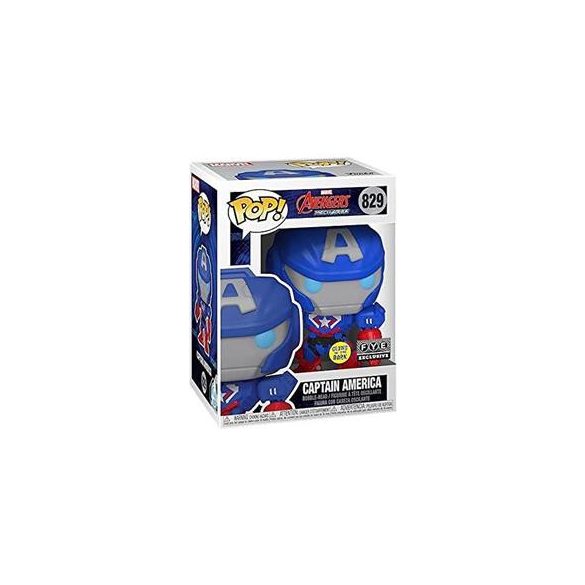 Funko POP! Marvel: Mech- CapAmerica (GW)(Exclusive)-FK55633