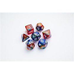 Gamegenic - Galaxy Series - Mars - RPG Dice Set (7pcs)-GGS50015ML