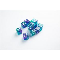 Gamegenic - Galaxy Series - Neptune - D6 Dice Set 16 mm (12 pcs)-GGS50018ML