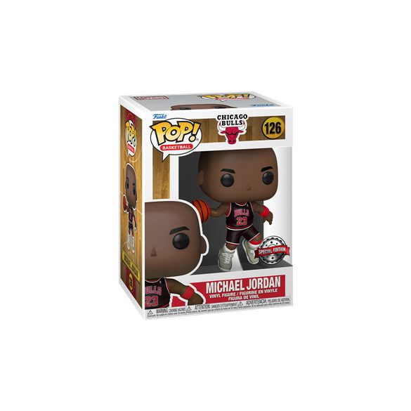 Funko POP! NBA: Bulls- Michael Jordan w/Jordans (Blk Pinstripe Jersey)(Exclusive)-FK60463