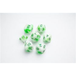 Gamegenic - Glow Series - Toxic Stones - RPG Dice Set (7 pcs)-GGS50029ML