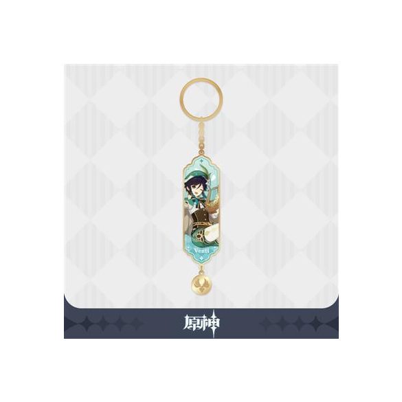 Genshin Impact - Character Drawing Card Metal Keychain: Venti-SAK31868