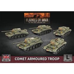 Flames Of War - Comet Armoured Troop (5x Plastic) - EN-BBX71