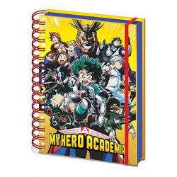 Pyramid A5 Wiro Notebook - My Hero Academia S1 (Radial Character Burst)-SR73156