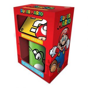 Super Mario - Yoshi Mug, Coaster, Keychain Gift Set-GP85205