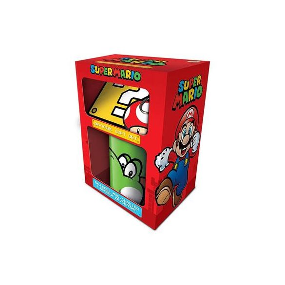 Super Mario - Yoshi Mug, Coaster, Keychain Gift Set-GP85205