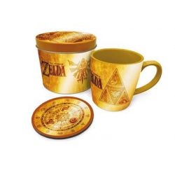 The Legend Of Zelda - Golden Triforce Mug & Coaster Tin-GP86075