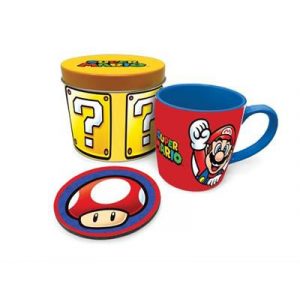 Pyramid Gift Set (Mug & Coaster in Gift Tin) - Super Mario Lets A Go-GP86086