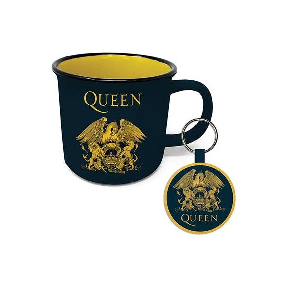 Pyramid Gift Set (Campfire Mug and Keychain) - Queen (Crest)-GP85923