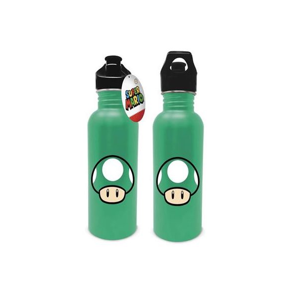 Pyramid Metal Canteen Drinks Bottle - Nintendo (Mushroom) 25oz/700ml-MDB26238