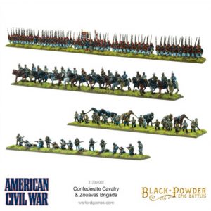 Black Powder Epic Battles - American Civil War Confederate Cavalry & Zouaves Brigade - EN-312004002