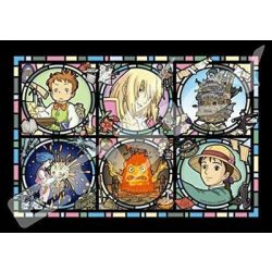 Stained glass Jigsaw Puzzle 208P Characters gallery - Howl's Moving Castle-ENSKY-18831