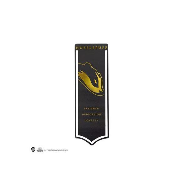 Metal bookmark - Hufflepuff crest - Harry Potter-MAP5324