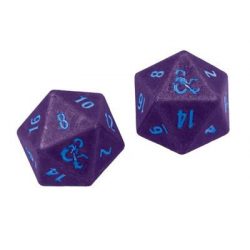 UP - Phandelver Campaign 2D20 Heavy Metal Dice "Royal Purple and Sky Blue" for Dungeons & Dragons-19858