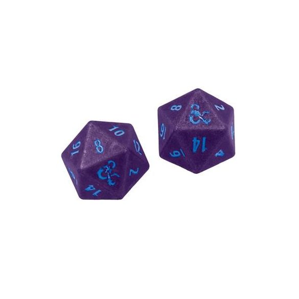 UP - Phandelver Campaign 2D20 Heavy Metal Dice "Royal Purple and Sky Blue" for Dungeons & Dragons-19858