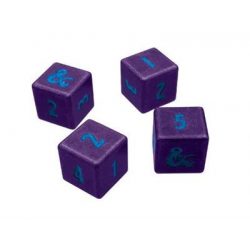 UP - Phandelver Campaign 4D6 Heavy Metal Dice "Royal Purple and Sky Blue" for Dungeons & Dragons-19859