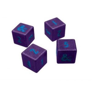 UP - Phandelver Campaign 4D6 Heavy Metal Dice "Royal Purple and Sky Blue" for Dungeons & Dragons-19859