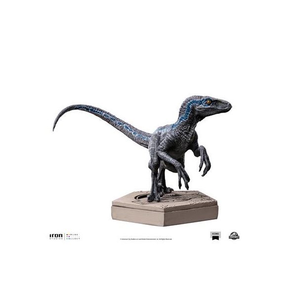 Jurassic Park Icons - Velociraptor B Blue Statue-UNIVJP75422-IC
