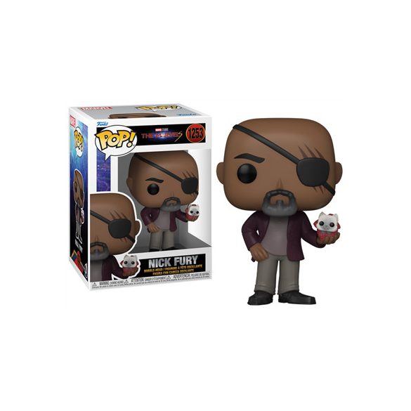 Funko POP! Vinyl: The Marvels - Nick Fury w/Flerkitten-FK67640