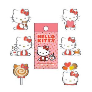 Funko - POP! - Loungefly HELLO KITTY, Blind Box Pins Set (case)-FKSANPN0078