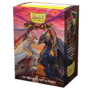 Dragon Shield Standard size Brushed Art Sleeves - Valentine Dragon 2023 (100 Sleeves)-AT-12083