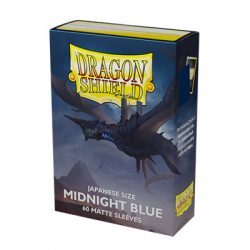 Dragon Shield Japanese size Matte Sleeves - Midnight Blue (60 Sleeves)-AT-11157