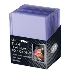 UP - 3" X 4" Ultra Clear Platinum Toploader 25ct-15910