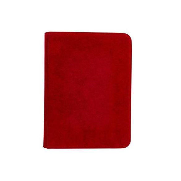 UP - Vivid Deluxe 9-Pocket Zippered PRO-Binder: Red-15934