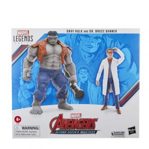 Hasbro Marvel Legends Series Gray Hulk and Dr. Bruce Banner-F70845L0