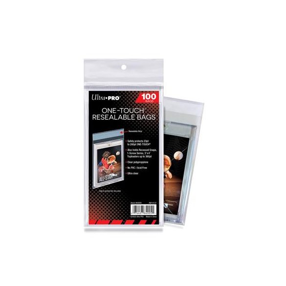 UP - Standard Sleeves - One Touch Resealable Bags (100 Bags)-84005