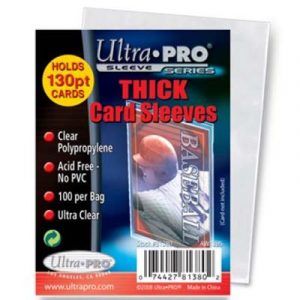 UP - Standard Sleeves - 2-1/2" X 3-1/2" Thick Card Sleeves (100 Ct)-81380