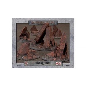Battlefield in a Box: Essentials - Rock Outcrops (x6) - Mars - EN-BB644