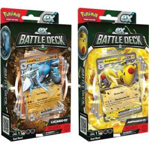 PKM - Lucario and Ampharos EX Battle Deck Display (6 Decks) - EN-290-85228