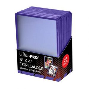 UP - 3" X 4" Purple Border Toploader 25ct-16160