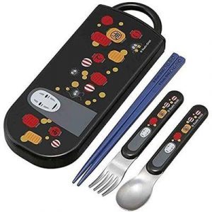 Ghibli - Chopsticks Spoon Fork Set No Face & Lantern - Spirited Away-SKATER-54745