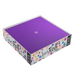 Gamegenic - Magnetic Dice Tray Square Black/Purple-GGS60047ML