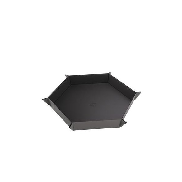Gamegenic - Magnetic Dice Tray Hexagonal Black/Gray-GGS60058ML
