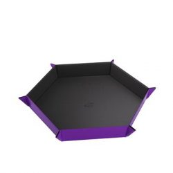 Gamegenic - Magnetic Dice Tray Hexagonal Black/Purple-GGS60059ML