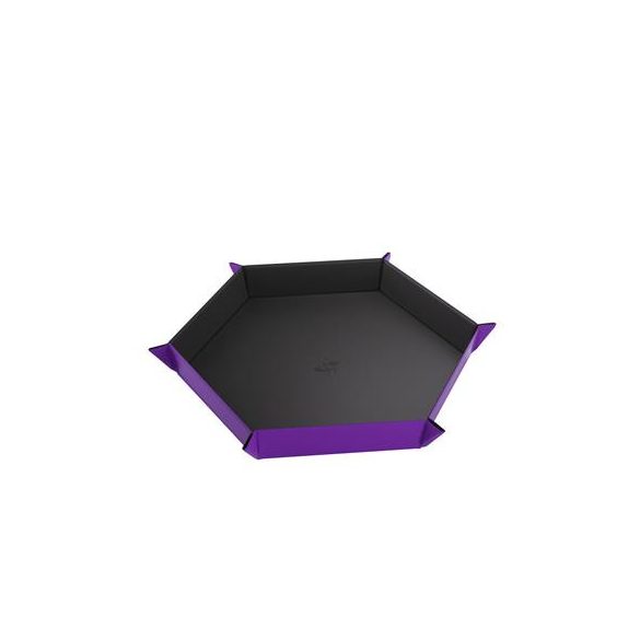 Gamegenic - Magnetic Dice Tray Hexagonal Black/Purple-GGS60059ML