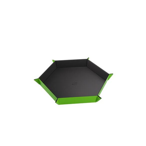 Gamegenic - Magnetic Dice Tray Hexagonal Black/Green-GGS60060ML