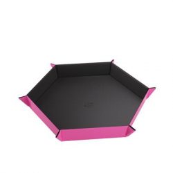 Gamegenic - Magnetic Dice Tray Hexagonal Black/Pink-GGS60061ML
