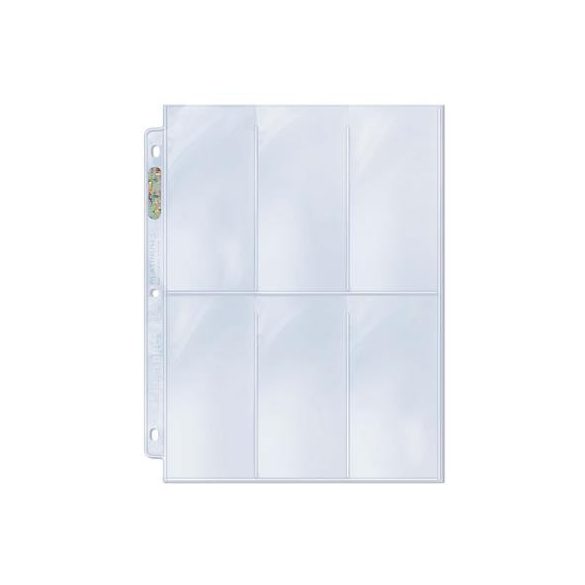 UP - 6-Pocket Platinum Page with 2-1/2" X 5-1/4" Pockets-81420