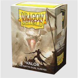 Dragon Shield Standard size Matte Dual Sleeves - Valor (100 Sleeves)-AT-15059